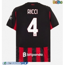 Maglie da calcio AC Milan Samuele Ricci #4 Prima Maglia 2025-26 Manica Corta